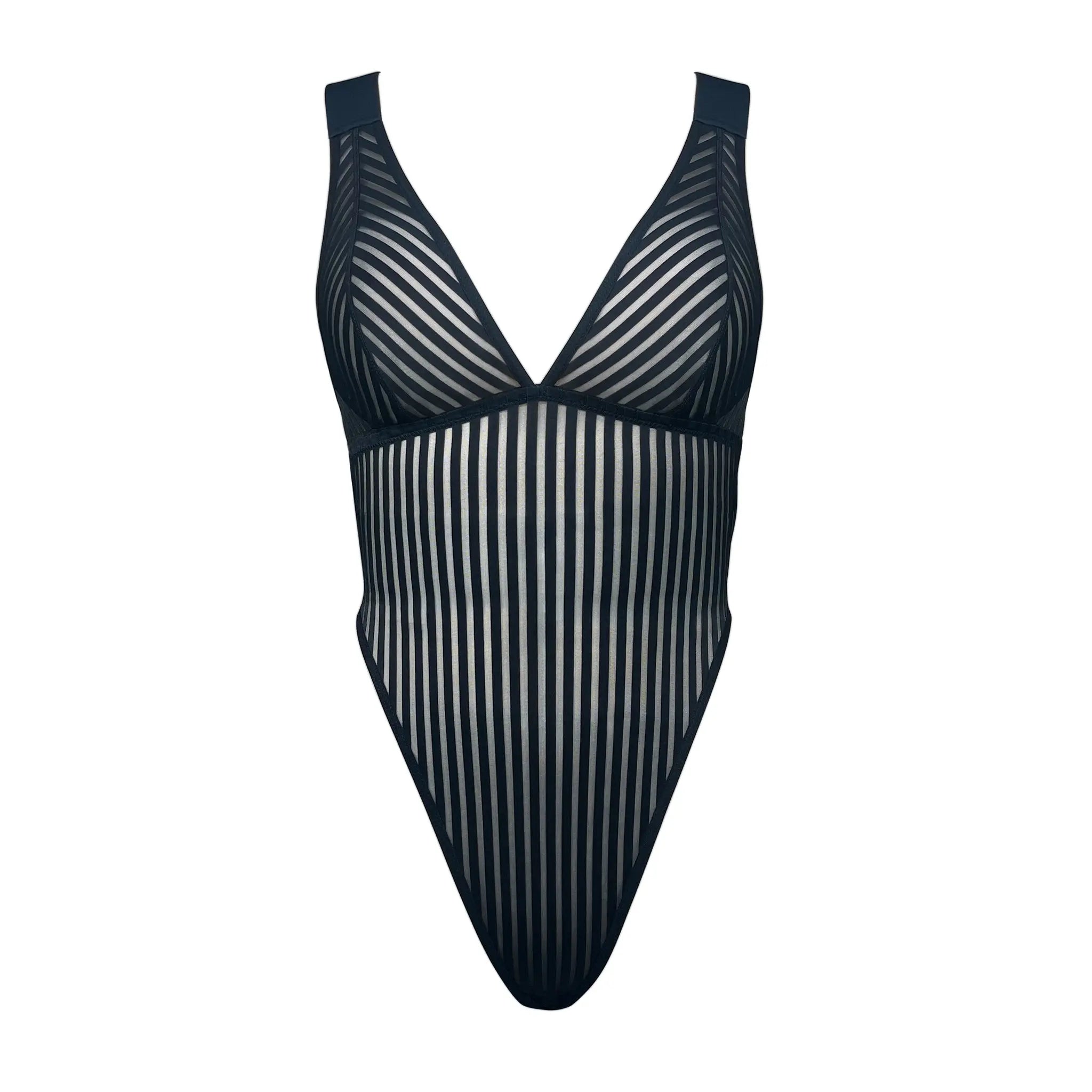 Vertigo X Back Bodysuit Black