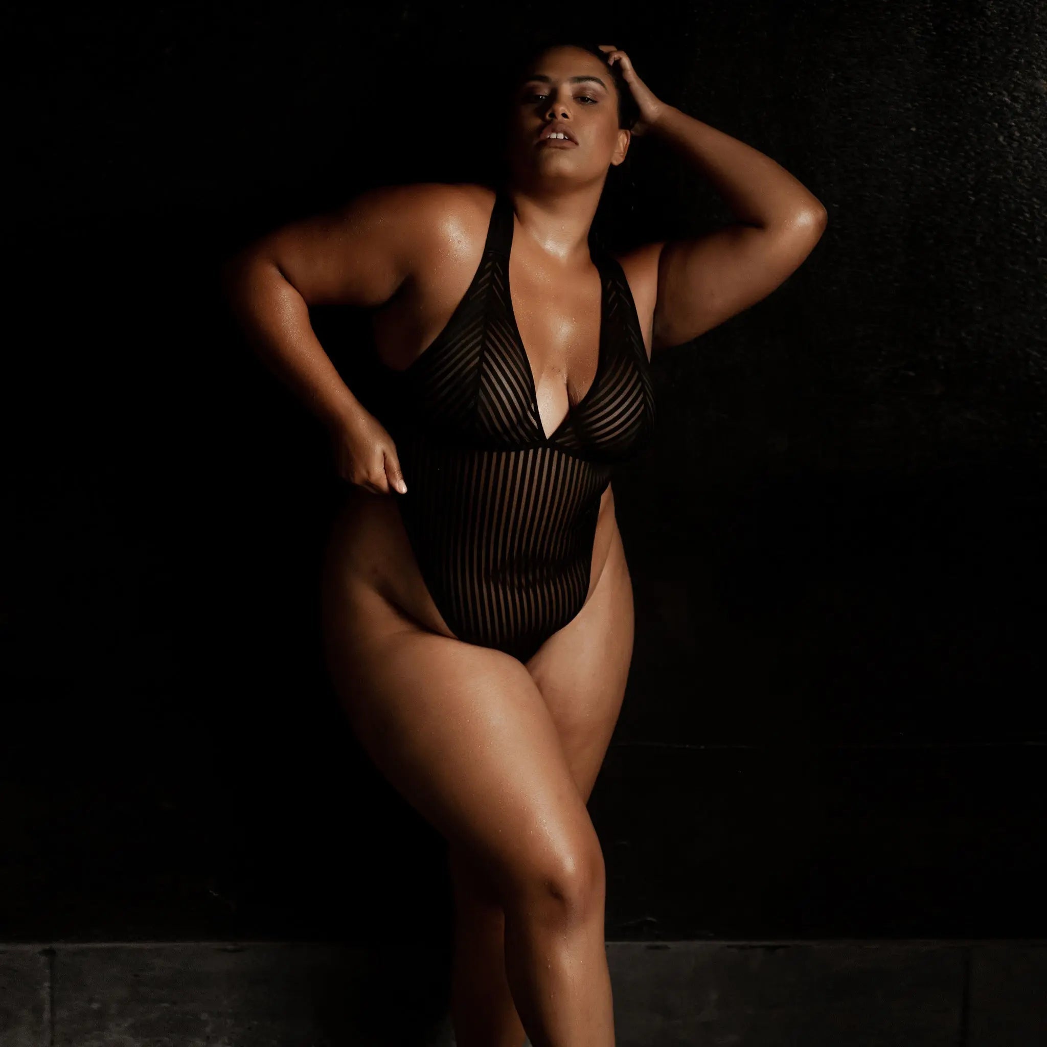 Vertigo X Back Bodysuit Black