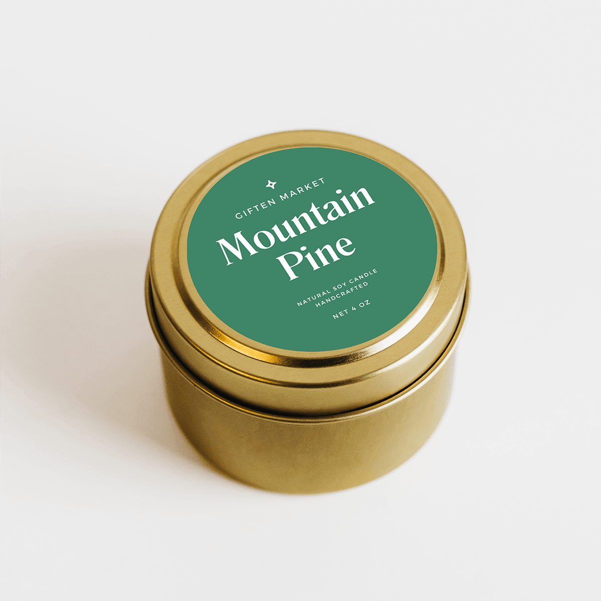Mountain Pine Gold Travel Candle.