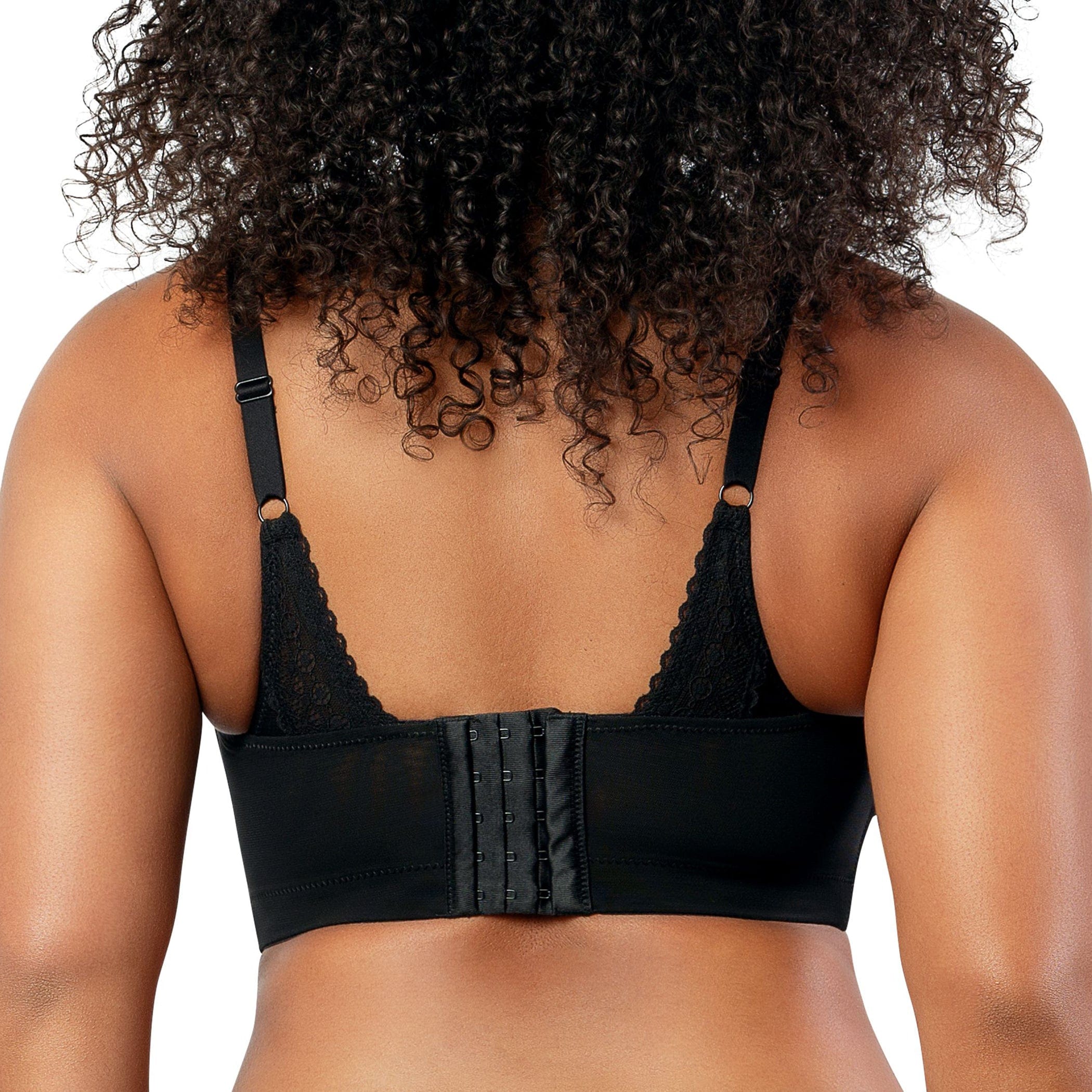 PARFAIT Mia Dot P6011 Women's Full Busted Lightly Padded Wire Free Bra - Black