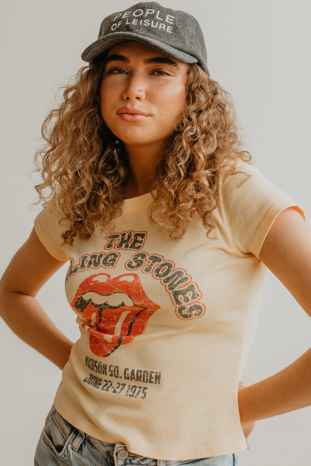 Rolling Stones 1975 Baby Tee — product image