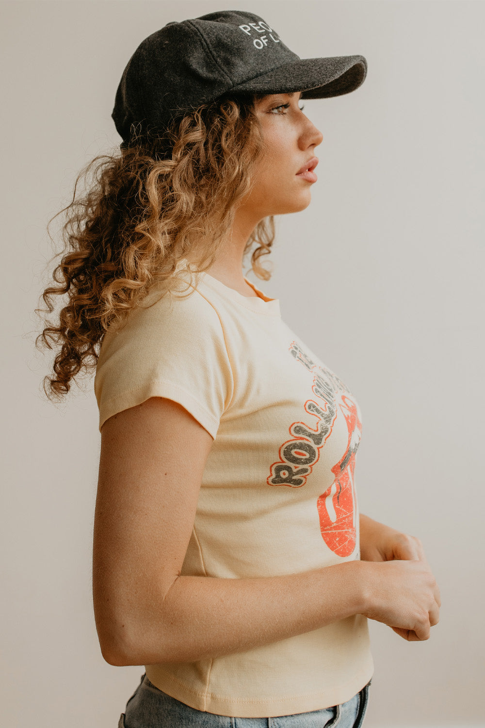 Rolling Stones 1975 Baby Tee — product image