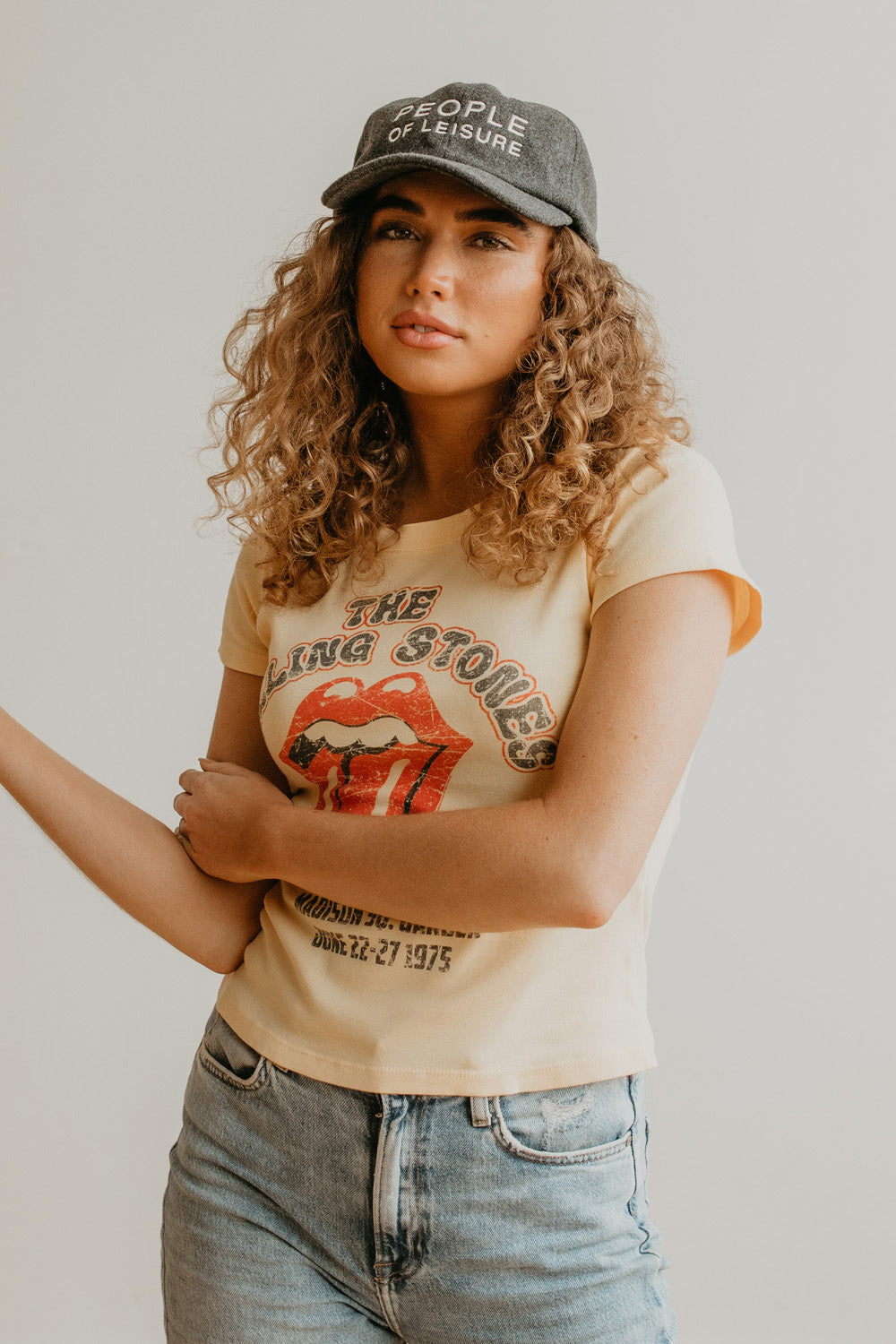 Rolling Stones 1975 Baby Tee — product image