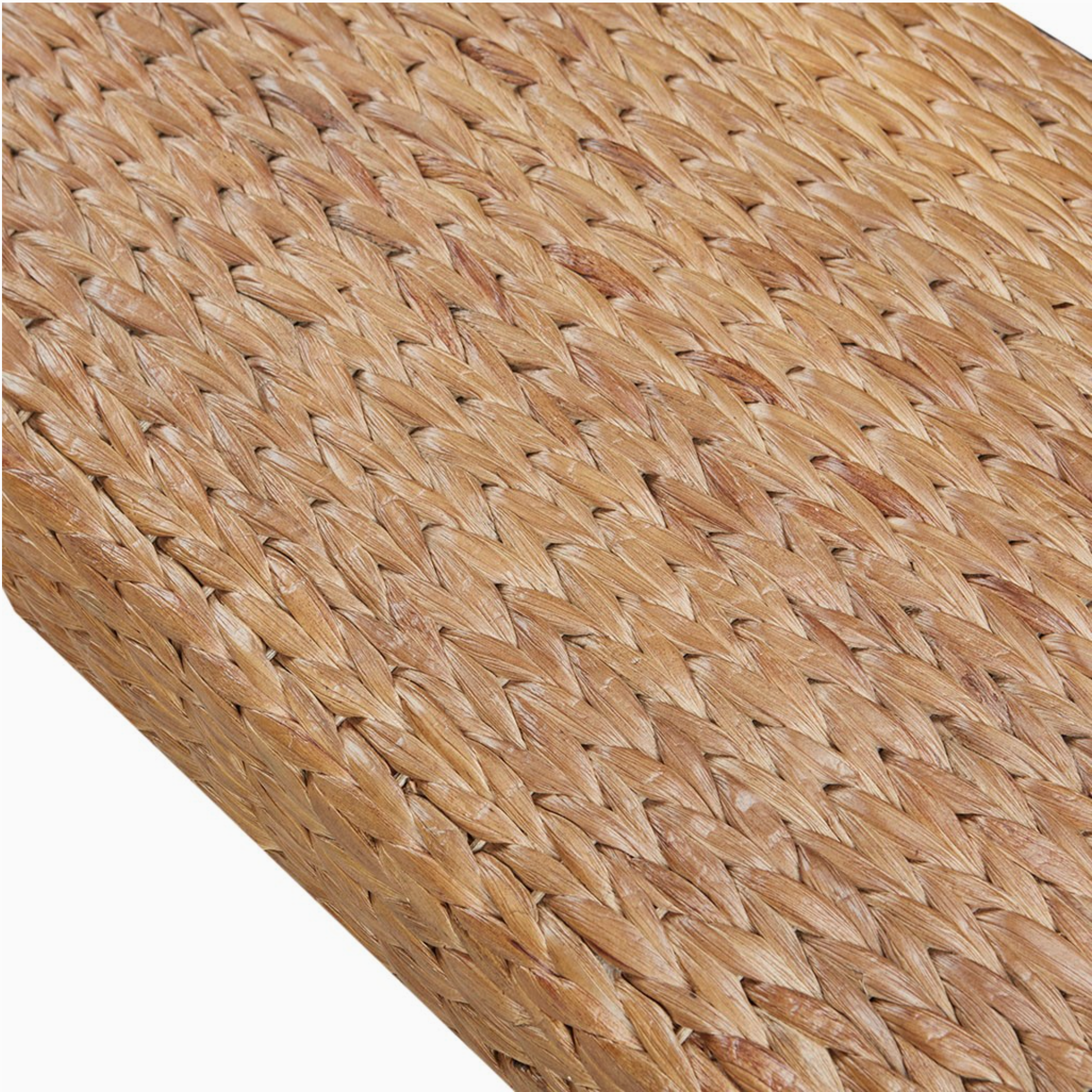 Healthy Balance Market Seagrass Woven Farmhouse Rustic Boho Bench