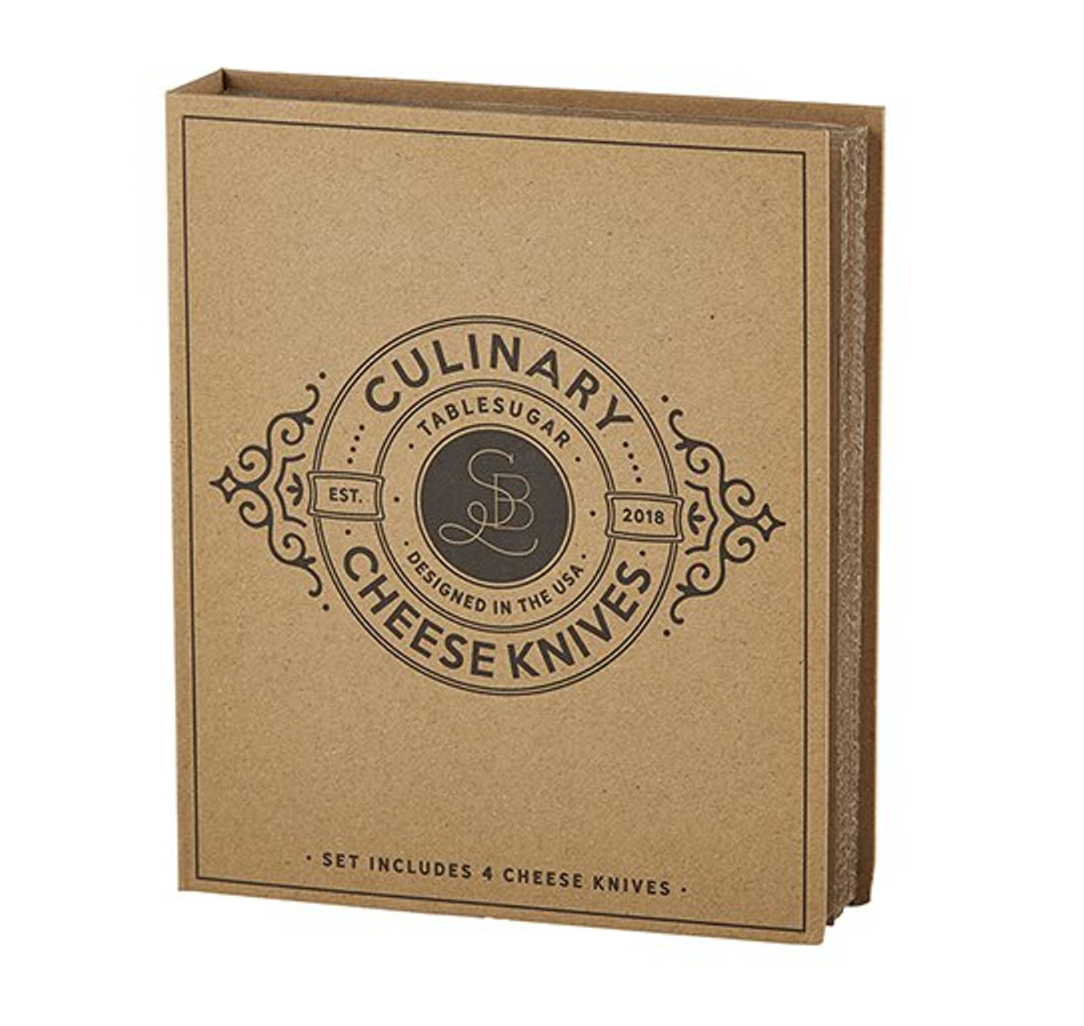 Culinary Cheese Knives Book Box D3674