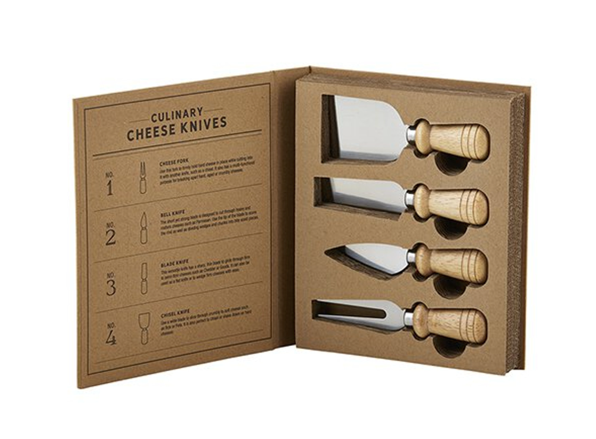 Culinary Cheese Knives Book Box D3674