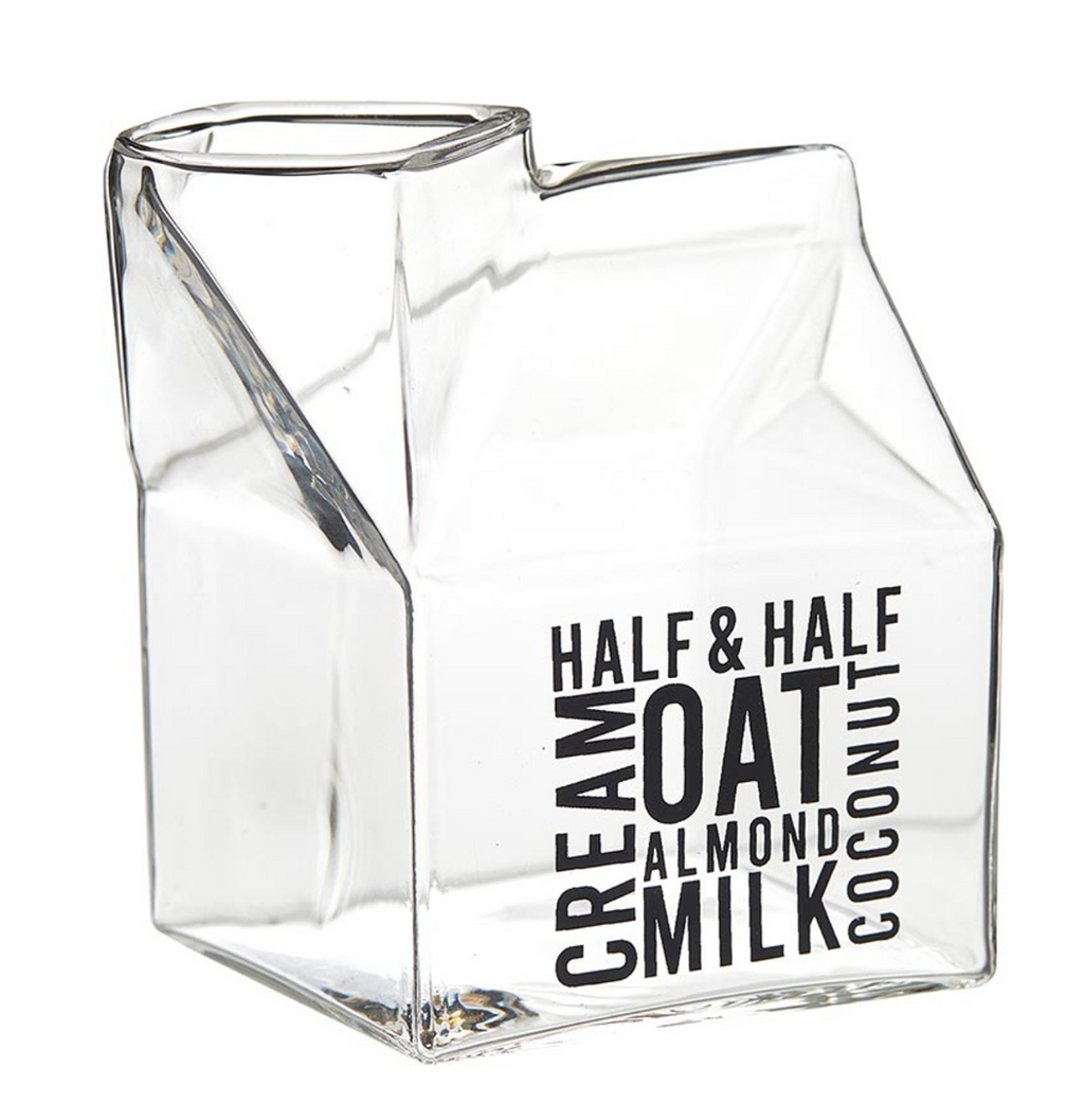 Healthy Balance Market Glass Milk Carton Creamer