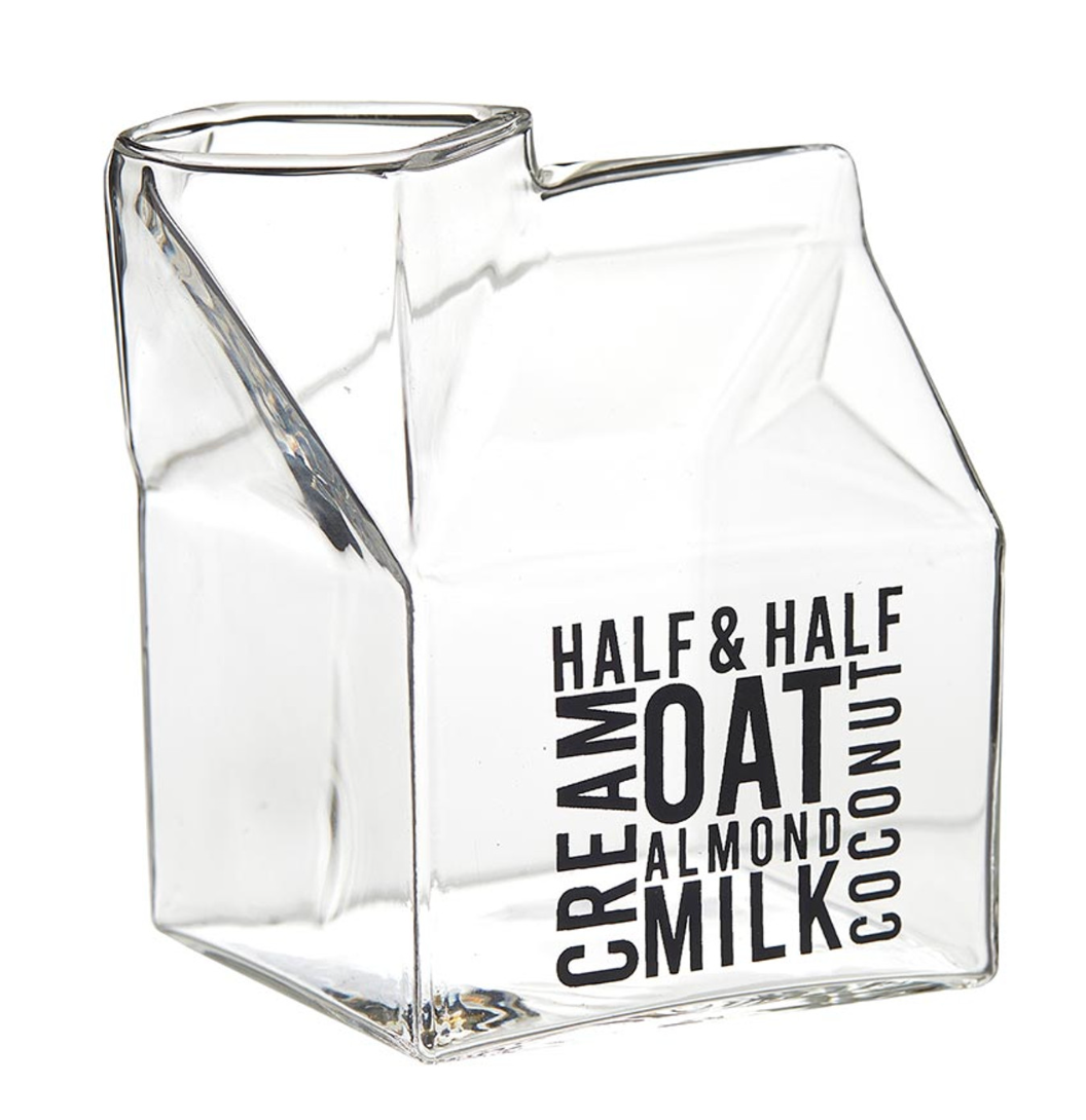 Healthy Balance Market Glass Milk Carton Creamer