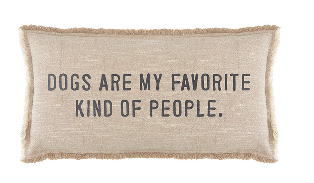 Face to Face Lumbar Pillow - Dogs Are My Favorite