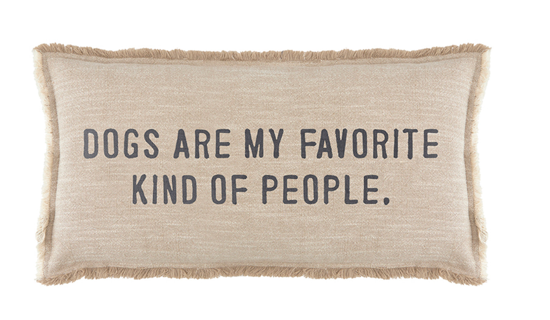 Face to Face Lumbar Pillow - Dogs Are My Favorite