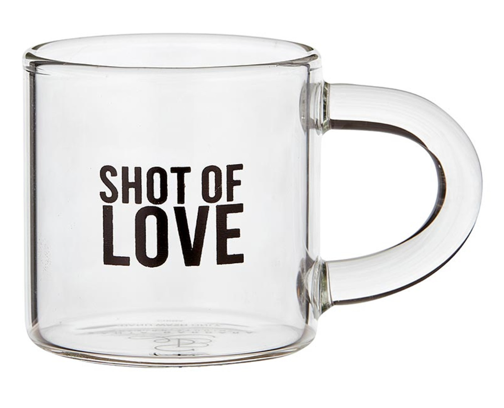 Glass Espresso Cup - Shot of Love