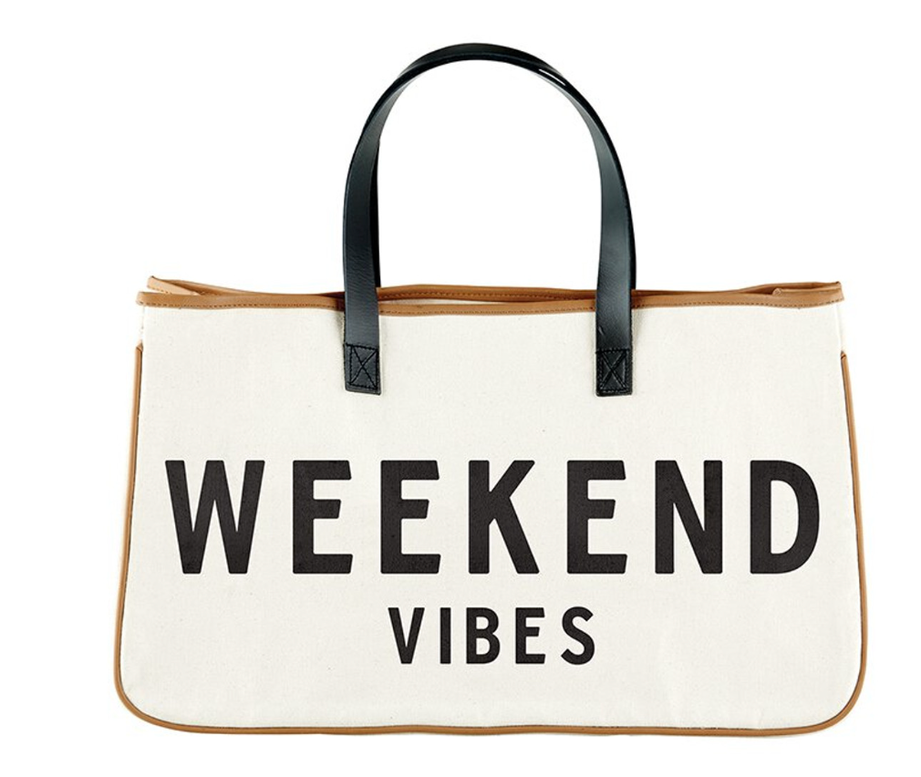 Canvas Tote Weekend Vibes