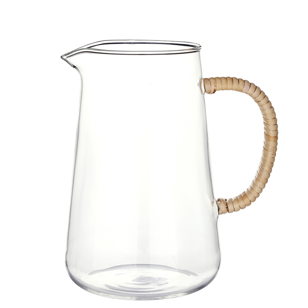 Rattan Handle Pitcher Tall