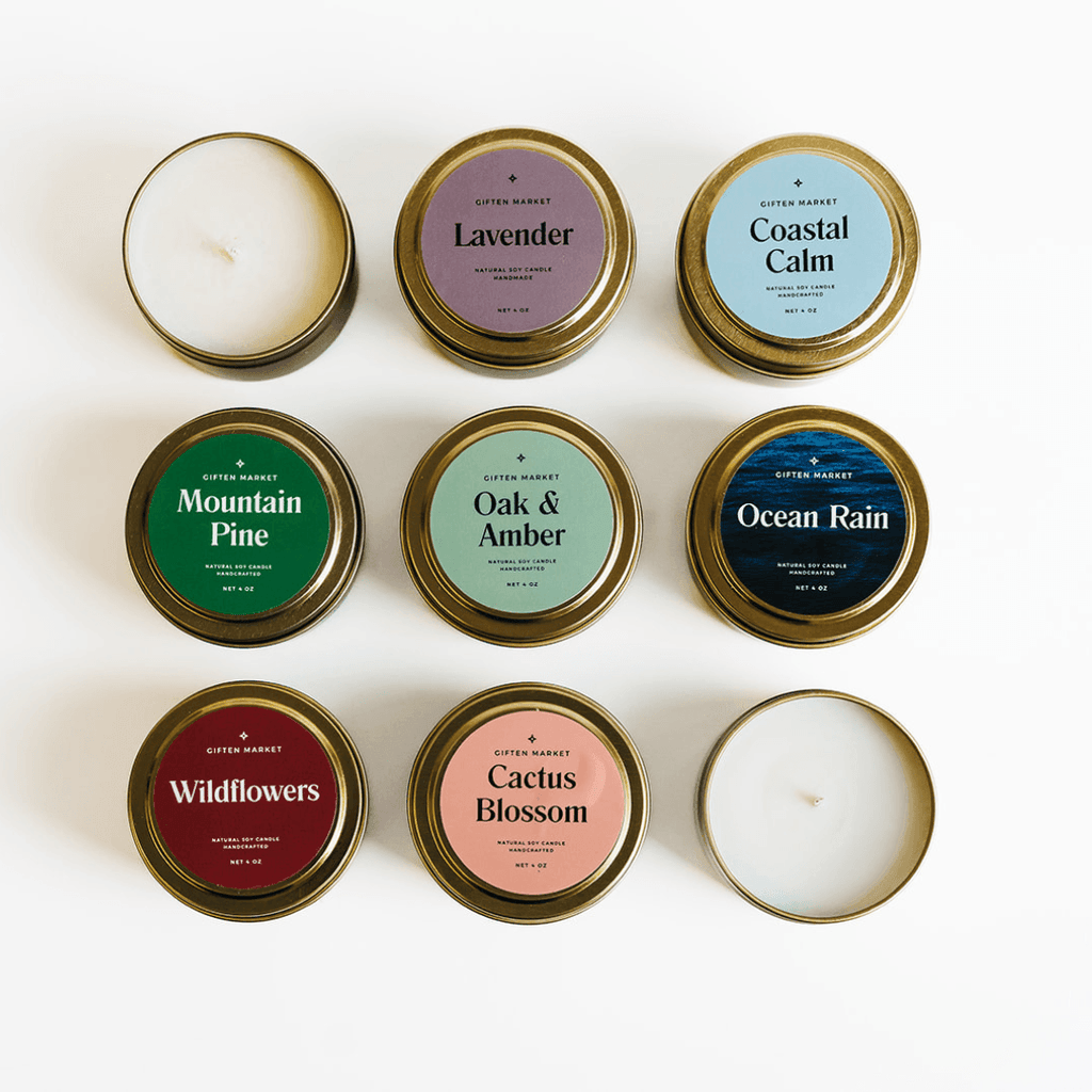 Mountain Pine Gold Travel Candle.