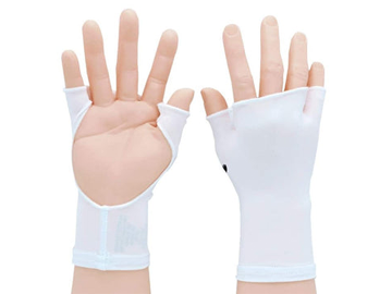 PalmFree™ Sun Gloves - White - UPF 50+ — product image