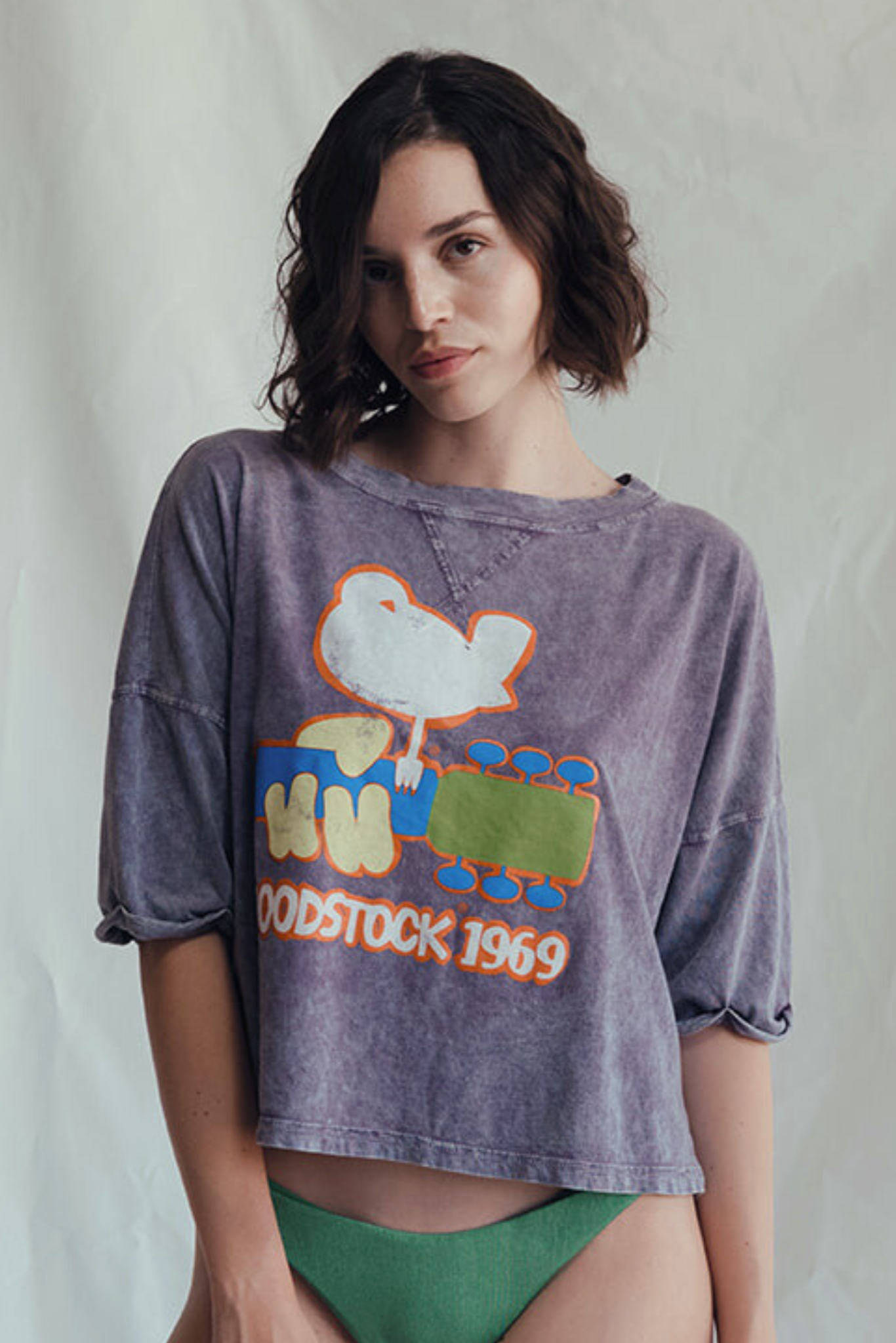 Woodstock NY 1969 Crop Tee — product image