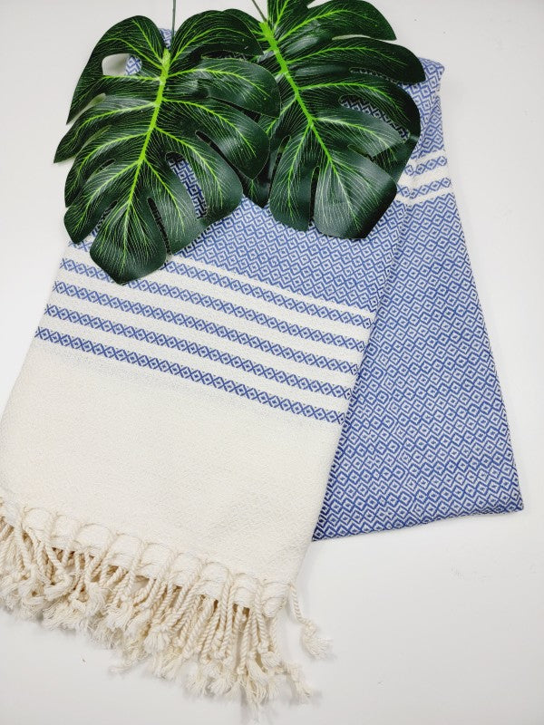 Turkish Towel - Easy Carry Quick Dry Throw - Navy — product image