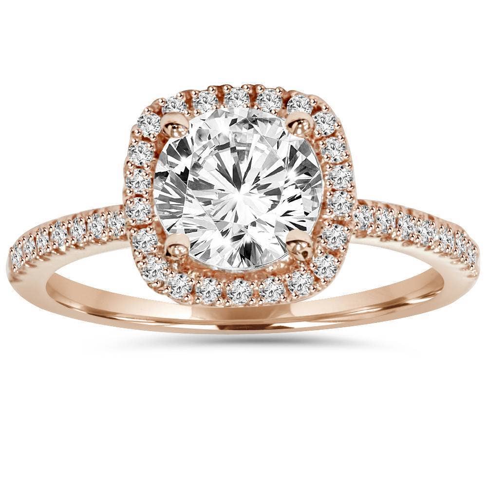 Swarovski Crystal Halo Ring: White / 8