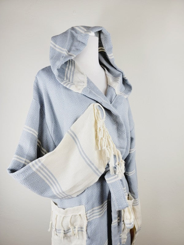Unisex Robe, Beach or spa Robe with pockets - Sky — product image