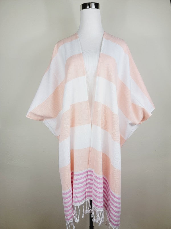 Beach cover up, Beach Dress open front - Orange — product image