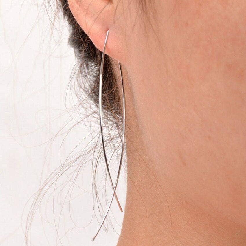 Simple Layla Earrings: Rose Gold