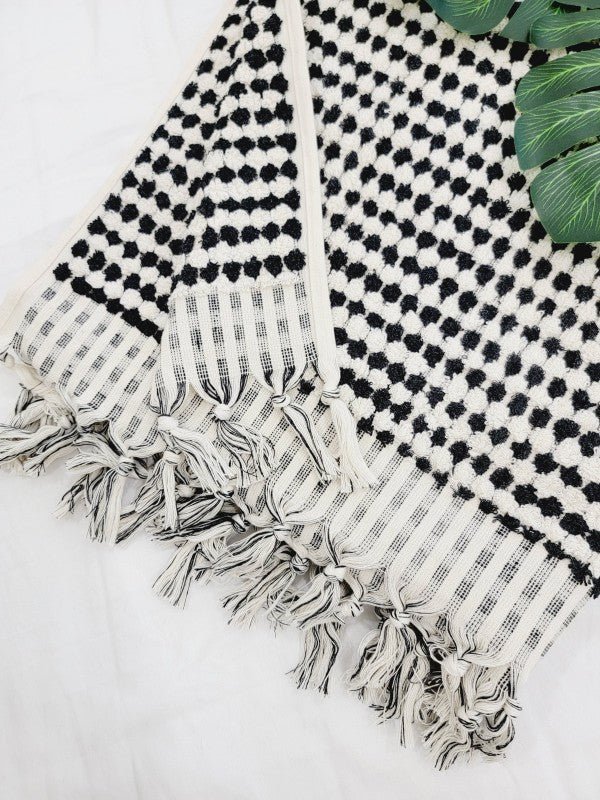 Bath Towels, Organic Turkish Cotton Pom Pom Towels — product image