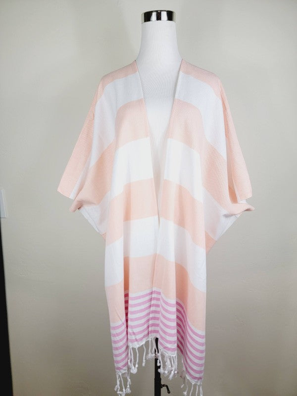 Beach cover up, Beach Dress open front - Orange — product image