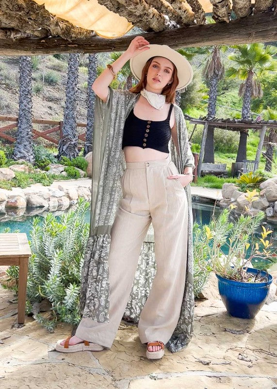 Paisley Tapestry Free Flow Kimono — product image