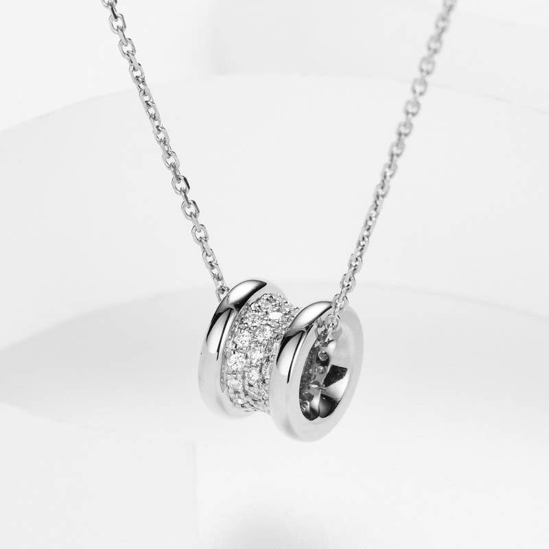 Inlaid Zircon Necklace Temperament Exquisite All-match Chain