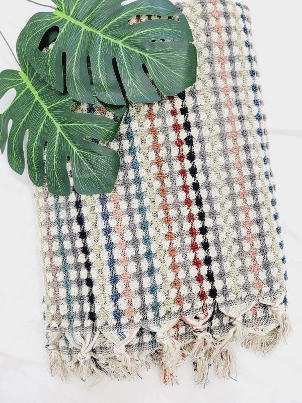 Bath Towels, Organic Turkish Cotton Pom Pom Towels — product image