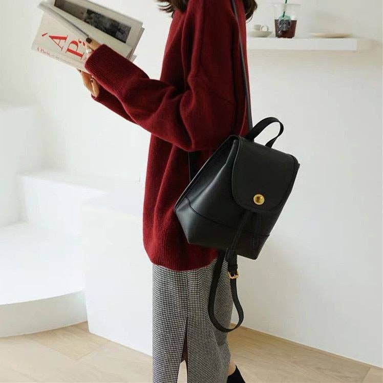 Chic HighNeck Knit Sweater FallWinter Style: Crisp White / One Size Fits Most.