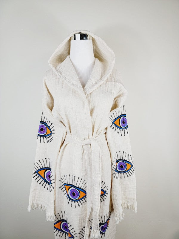 Muslin Kimono Robe, Soft and Cozy, Organic Cotton — product image