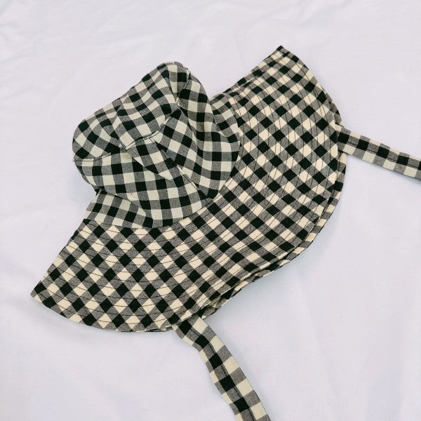 Color Palette Gingham Beach Hat — product image