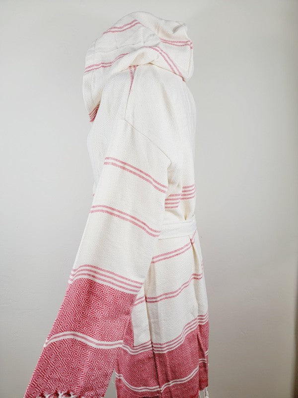 Unisex Robe, Beach or spa Robe with pockets - Red — product image
