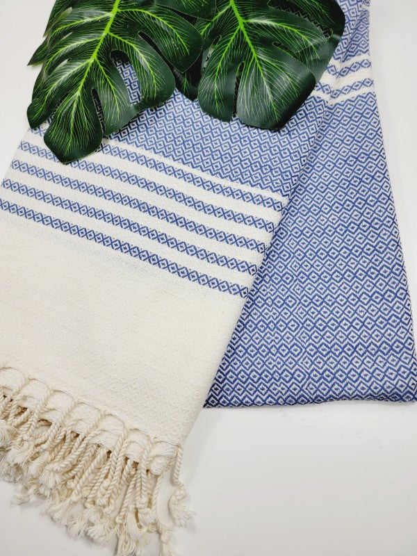 Turkish Towel - Easy Carry Quick Dry Throw - Navy — product image