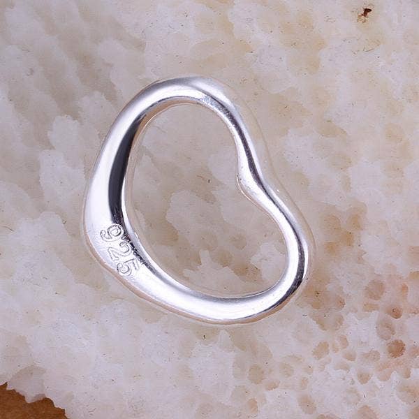 18K White Gold Plated Baby Heart Necklace