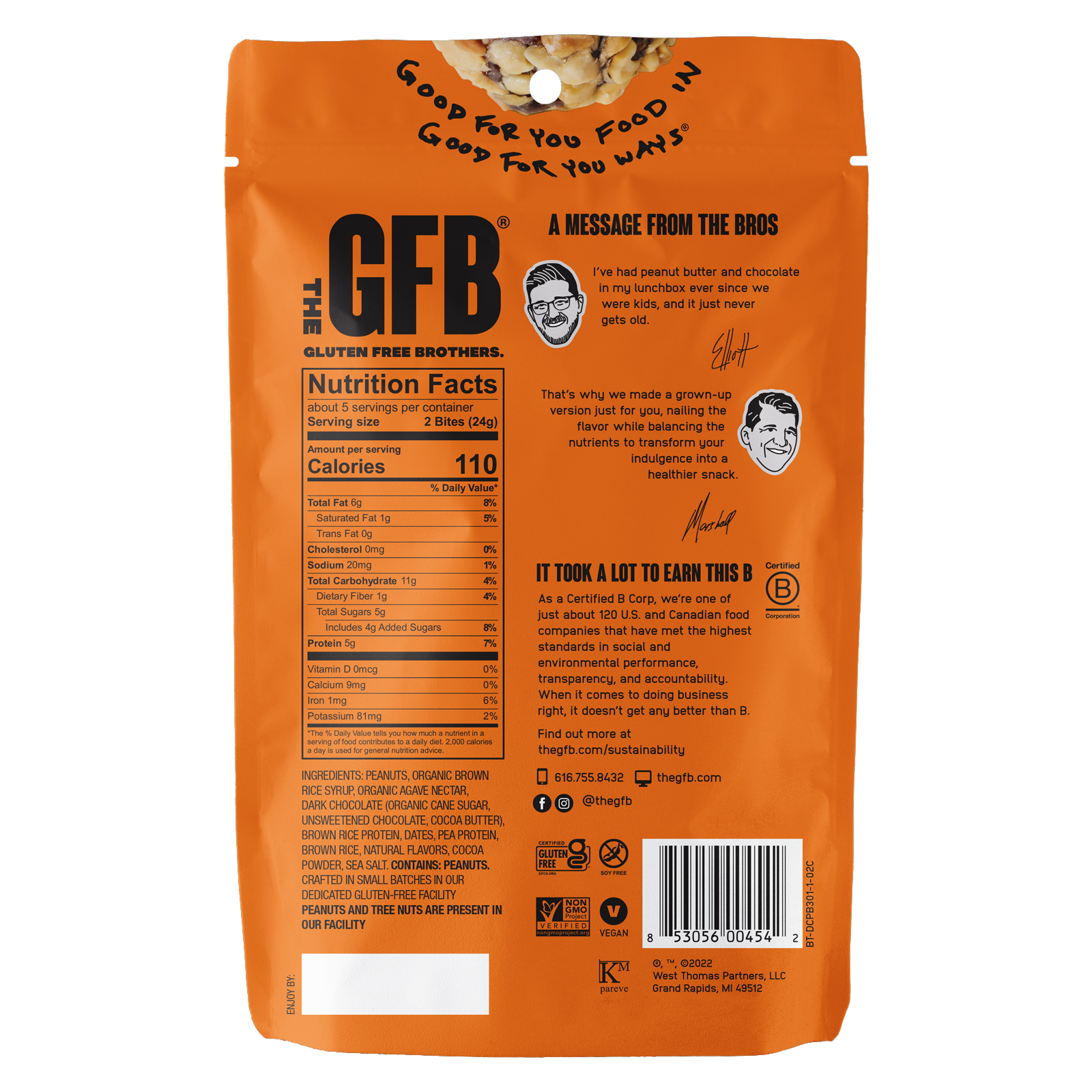The GFB: Dark Chocolate Peanut Butter Protein Bites