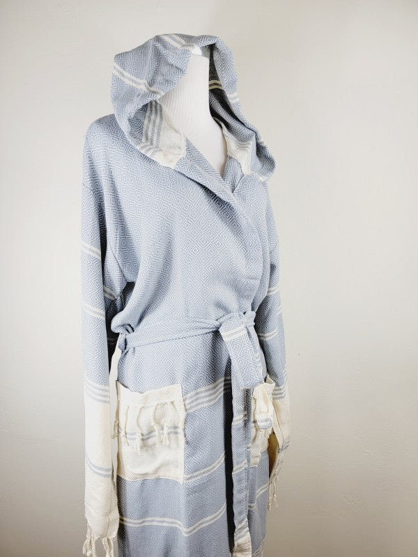 Unisex Robe, Beach or spa Robe with pockets - Sky — product image