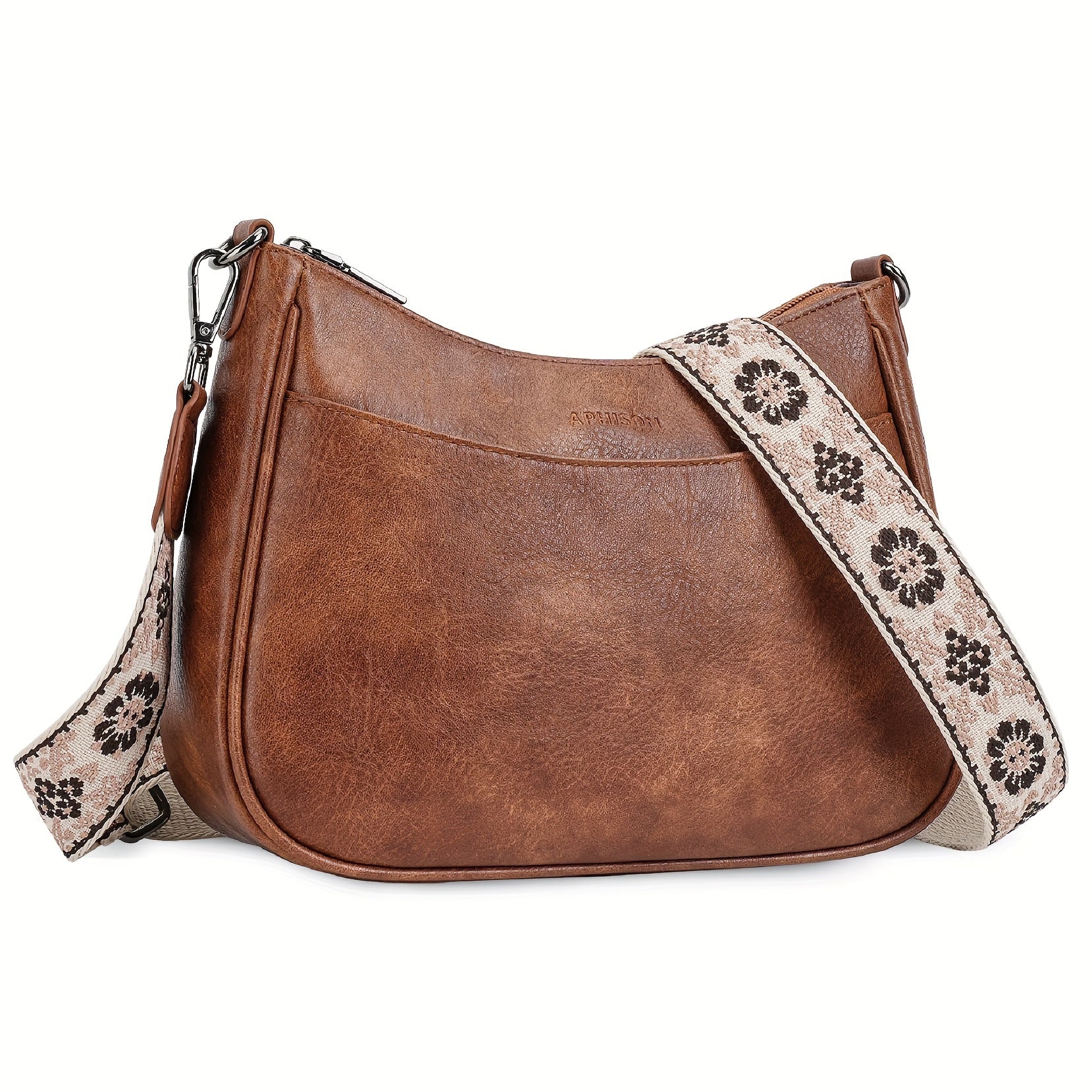 Vintage Crossbody Bag Chic Shoulder Purse Adjustable Strap — product image