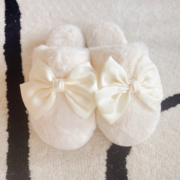 Satin Shine Fur Cozy Lounge Slippers — product image
