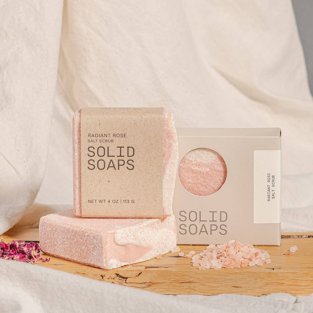 Radiant Rose Salt Scrub Soap