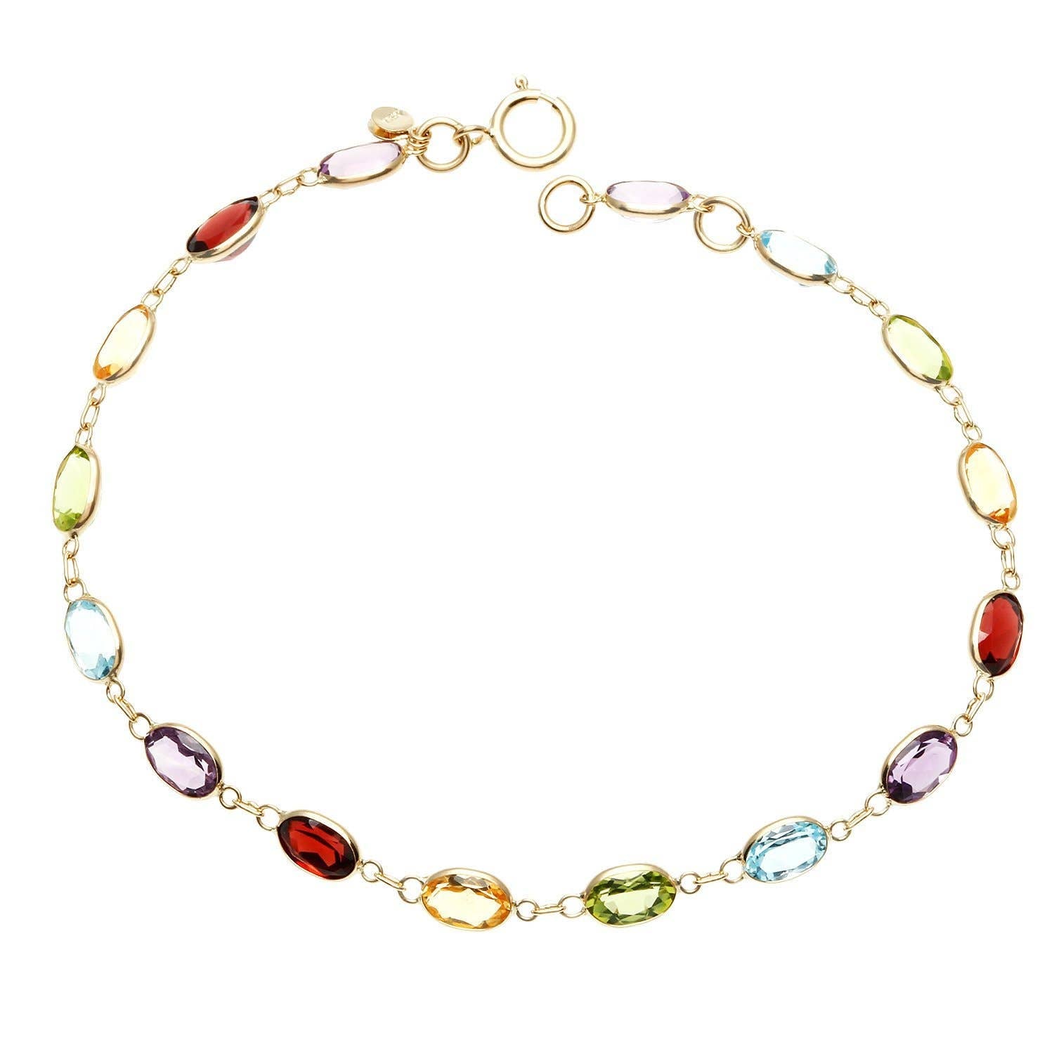 10.00 Ct Marquise Cut Natural Gemstones Bracelet