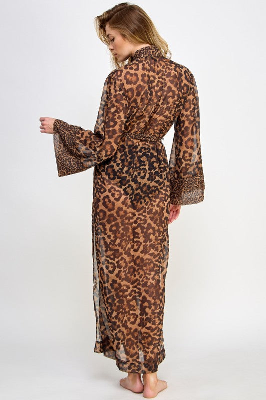 Luxurious Leopard Juliana Robe | Healthy Balance Market — product image