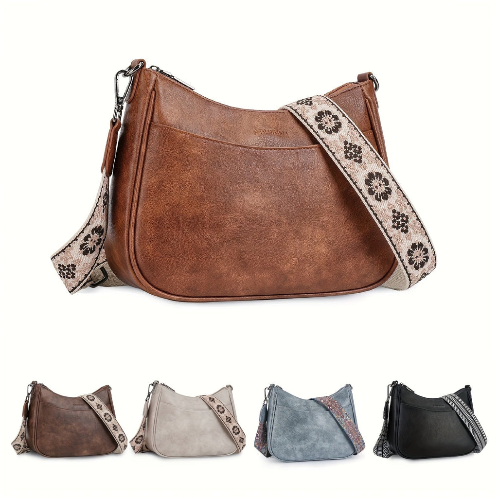 Vintage Crossbody Bag Chic Shoulder Purse Adjustable Strap — product image