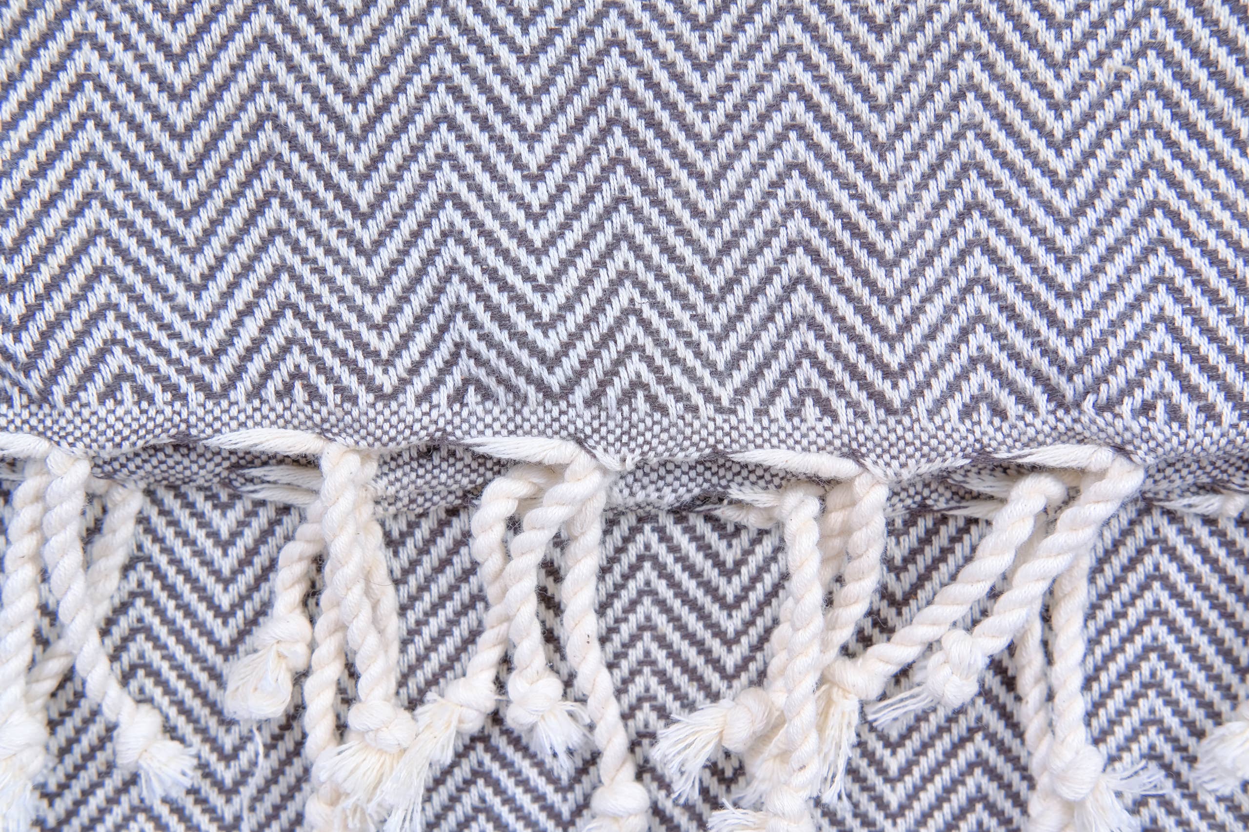 Herring Peshtemal  Cotton  Beach Towel: Black
