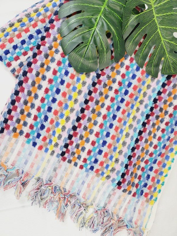 Bath Towels, Organic Turkish Cotton Pom Pom Towels — product image