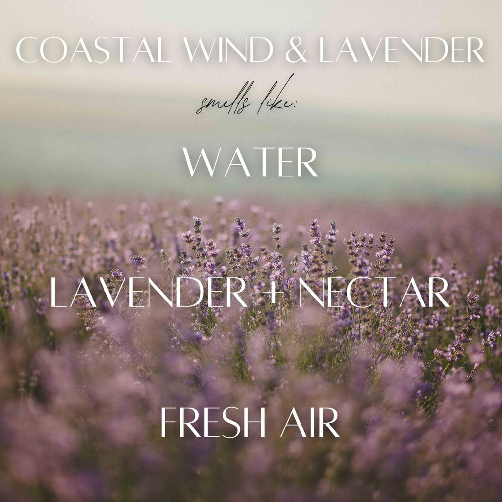 Coastal Wind & Lavender - 9 oz Whiskey Glass Candle — product image