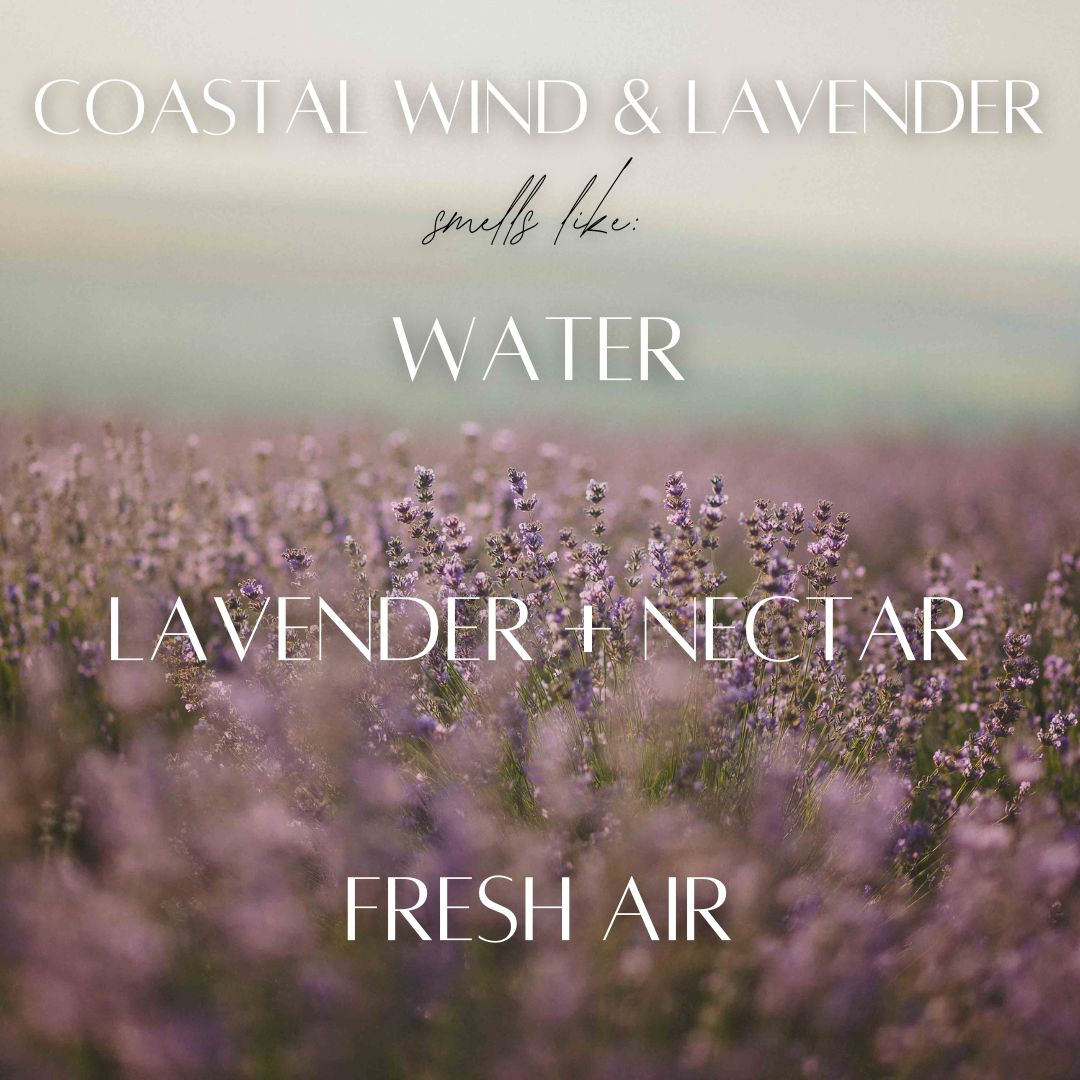 Coastal Wind & Lavender - 9 oz Whiskey Glass Candle — product image
