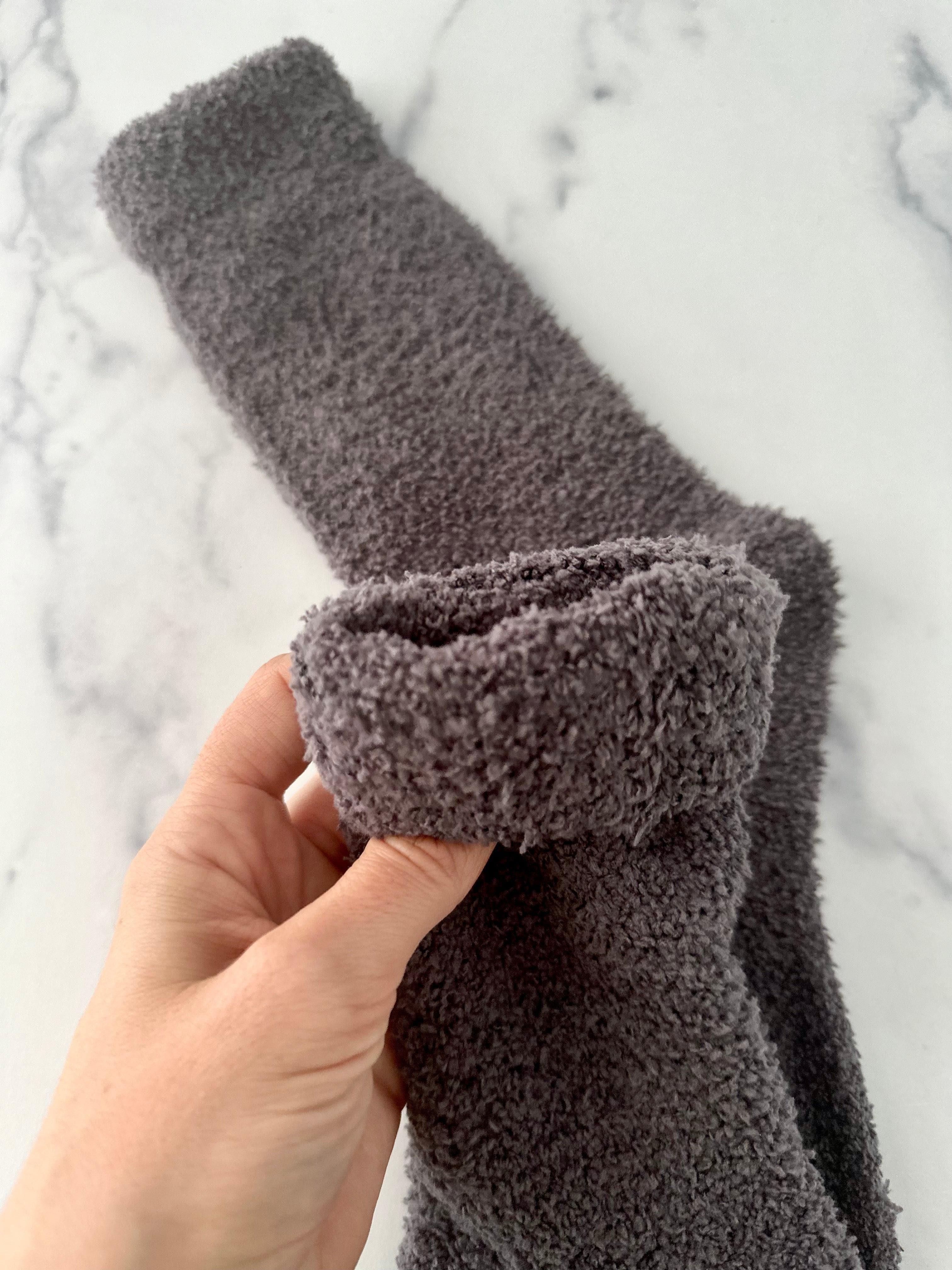 Cozy Cloud Socks - Charcoal.