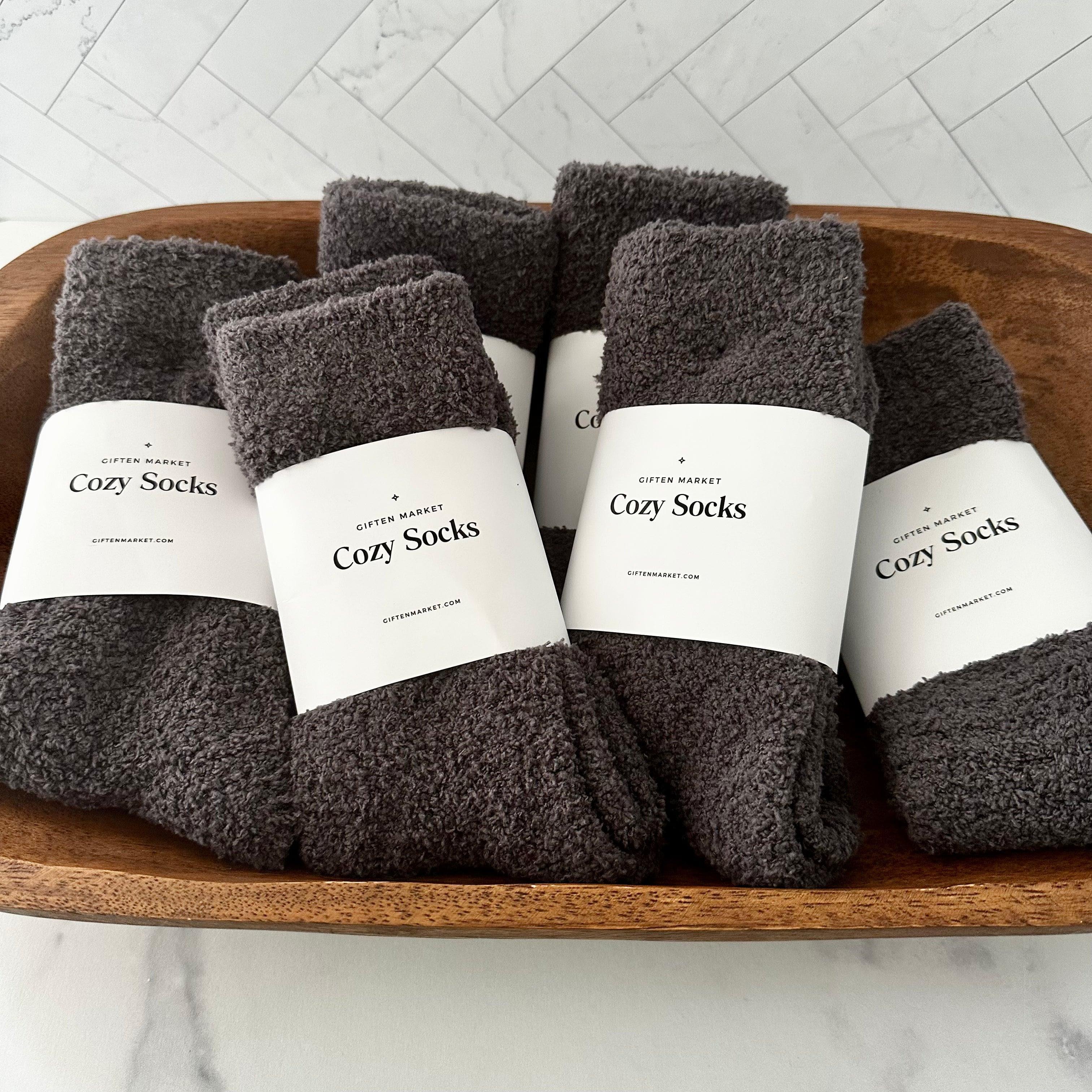 Cozy Cloud Socks - Charcoal.